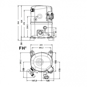 Compresor frigorific Tecumseh FH4532Z-XC